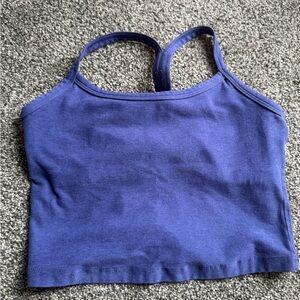 Beyond Yoga Blue Cropped Tank Top
